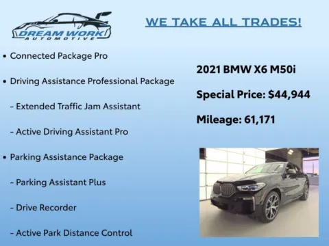 Photos of 2021 BMW X6 M50i for sale in Charlotte, NC at Dream Work Automotive