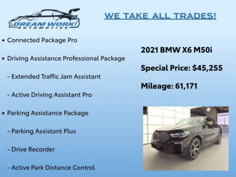 Photos of 2021 BMW X6 M50i for sale in Charlotte, NC at Dream Work Automotive