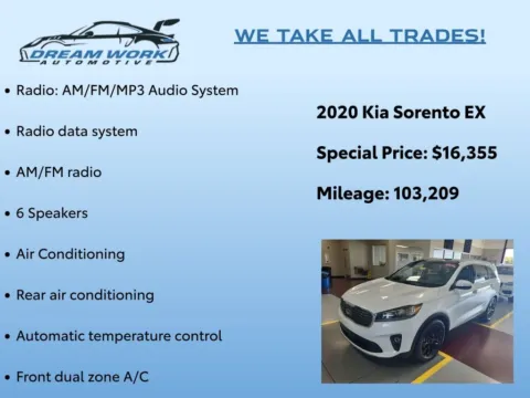 Photos of 2020 Kia Sorento EX for sale in Charlotte, NC at Dream Work Automotive