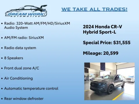 Photos of 2024 Honda CR-V Hybrid Sport-L for sale in Charlotte, NC at Dream Work Automotive