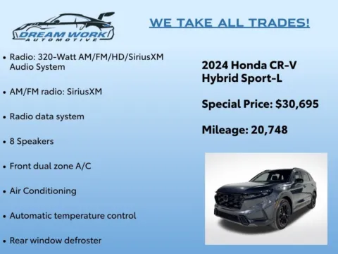 Photos of 2024 Honda CR-V Hybrid Sport-L for sale in Charlotte, NC at Dream Work Automotive