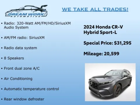Photos of 2024 Honda CR-V Hybrid Sport-L for sale in Charlotte, NC at Dream Work Automotive