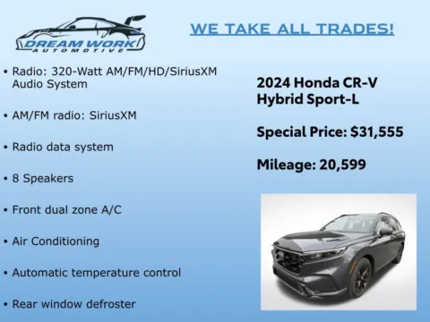 Photos of 2024 Honda CR-V Hybrid Sport-L for sale in Charlotte, NC at Dream Work Automotive