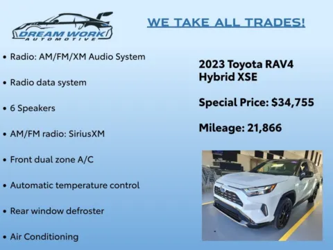 Photos of 2023 Toyota RAV4 Hybrid XSE for sale in Charlotte, NC at Dream Work Automotive