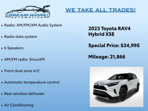 Photos of 2023 Toyota RAV4 Hybrid XSE for sale in Charlotte, NC at Dream Work Automotive