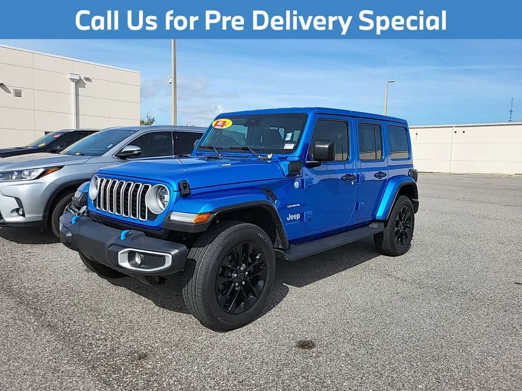 Blue 2024 Jeep Wrangler Sahara 4xe for sale in Charlotte, NC