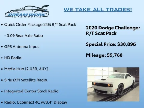 Photos of 2020 Dodge Challenger R/T Scat Pack for sale in Charlotte, NC at Dream Work Automotive