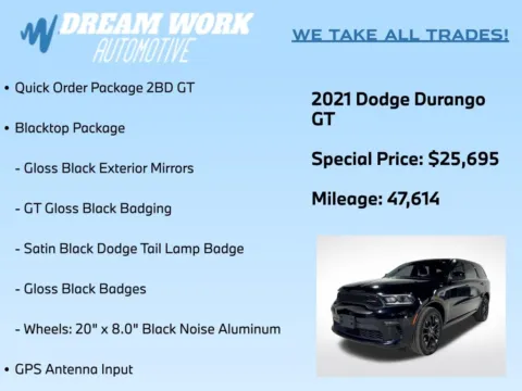 Photos of 2021 Dodge Durango GT for sale in Charlotte, NC at Dream Work Automotive
