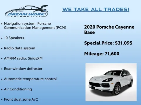 Photos of 2020 Porsche Cayenne for sale in Charlotte, NC at Dream Work Automotive
