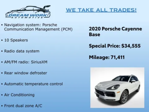 Photos of 2020 Porsche Cayenne for sale in Charlotte, NC at Dream Work Automotive