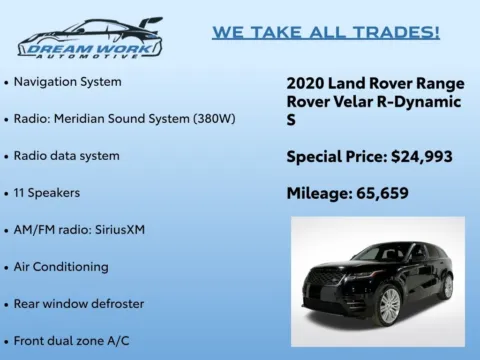 Photos of 2020 Land Rover Range Rover Velar R-Dynamic S for sale in Charlotte, NC at Dream Work Automotive