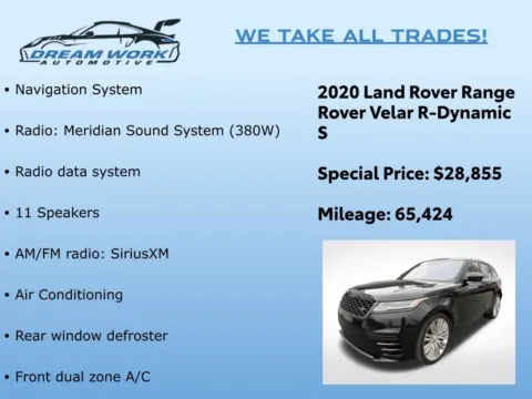 Photos of 2020 Land Rover Range Rover Velar R-Dynamic S for sale in Charlotte, NC at Dream Work Automotive