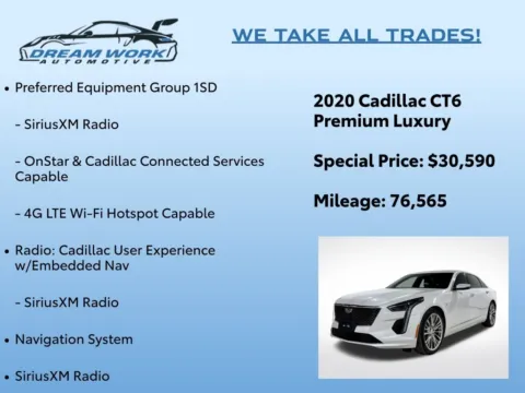 Photos of 2020 Cadillac CT6 3.6L Premium Luxury for sale in Charlotte, NC at Dream Work Automotive