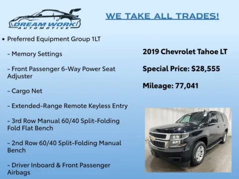 Photos of 2019 Chevrolet Tahoe LT for sale in Charlotte, NC at Dream Work Automotive