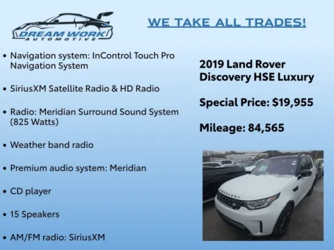 Photos of 2019 Land Rover Discovery HSE Luxury for sale in Charlotte, NC at Dream Work Automotive