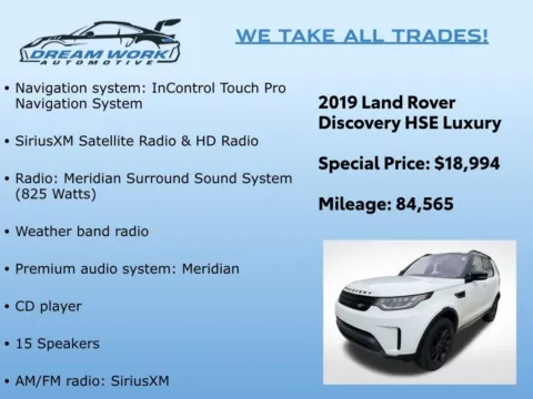 Photos of 2019 Land Rover Discovery HSE Luxury for sale in Charlotte, NC at Dream Work Automotive