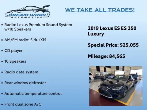 Photos of 2019 Lexus ES 350 Luxury for sale in Charlotte, NC at Dream Work Automotive