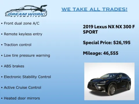 Photos of 2019 Lexus NX 300 F Sport for sale in Charlotte, NC at Dream Work Automotive