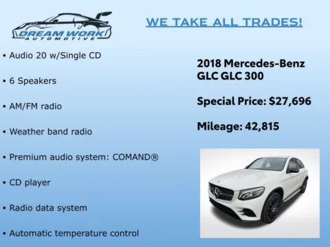 Photos of 2018 Mercedes-Benz GLC 300 Coupe for sale in Charlotte, NC at Dream Work Automotive