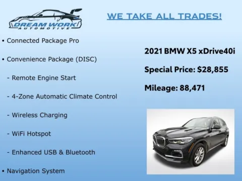 Photos of 2021 BMW X5 xDrive40i for sale in Charlotte, NC at Dream Work Automotive