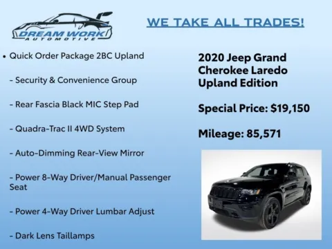 Photos of 2020 Jeep Grand Cherokee Upland Edition for sale in Charlotte, NC at Dream Work Automotive