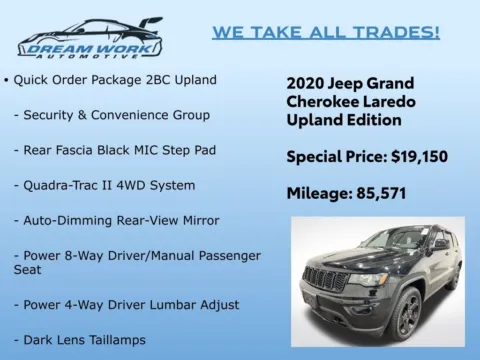 Photos of 2020 Jeep Grand Cherokee Upland Edition for sale in Charlotte, NC at Dream Work Automotive