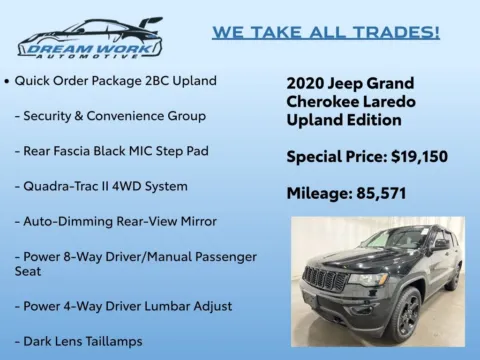 Photos of 2020 Jeep Grand Cherokee Upland Edition for sale in Charlotte, NC at Dream Work Automotive