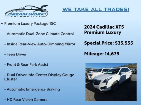 Photos of 2024 Cadillac XT5 Premium Luxury for sale in Charlotte, NC at Dream Work Automotive