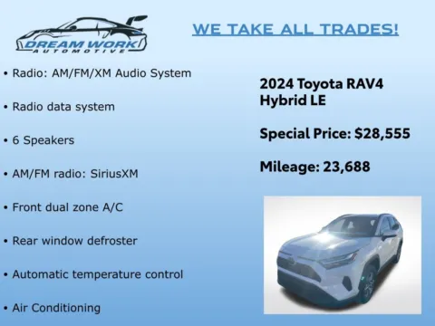 Photos of 2024 Toyota RAV4 Hybrid LE for sale in Charlotte, NC at Dream Work Automotive