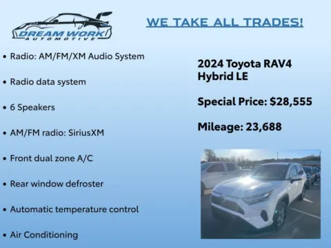 Photos of 2024 Toyota RAV4 Hybrid LE for sale in Charlotte, NC at Dream Work Automotive