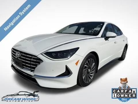 White 2023 Hyundai Sonata Hybrid Limited for sale in Charlotte, NC