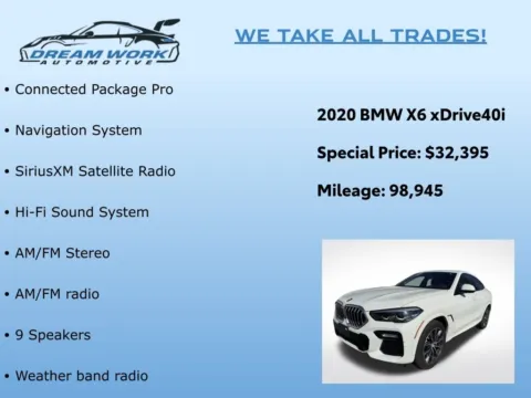 Photos of 2020 BMW X6 xDrive40i for sale in Charlotte, NC at Dream Work Automotive