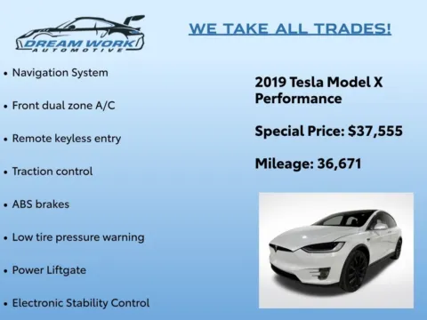 Photos of 2019 Tesla Model X Performance for sale in Charlotte, NC at Dream Work Automotive