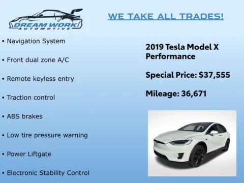 Photos of 2019 Tesla Model X Performance for sale in Charlotte, NC at Dream Work Automotive