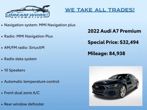 Photos of 2022 Audi A7 55 Premium for sale in Charlotte, NC at Dream Work Automotive