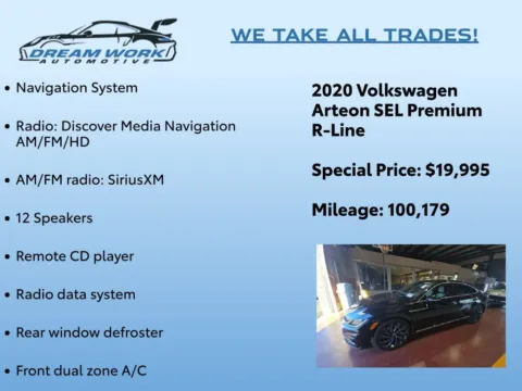 Photos of 2020 Volkswagen Arteon 2.0T SEL Premium R-Line for sale in Charlotte, NC at Dream Work Automotive
