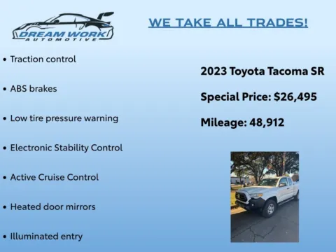 Photos of 2023 Toyota Tacoma SR for sale in Charlotte, NC at Dream Work Automotive