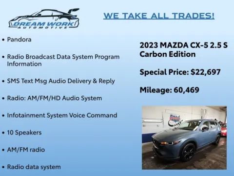 Photos of 2023 Mazda CX-5 2.5 S Carbon Edition for sale in Charlotte, NC at Dream Work Automotive