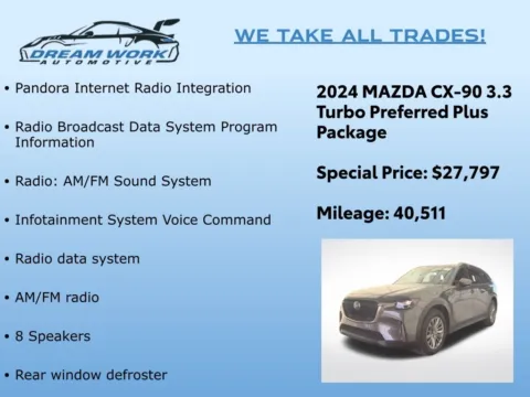 Photos of 2024 Mazda CX-90 3.3 Turbo Preferred Plus for sale in Charlotte, NC at Dream Work Automotive