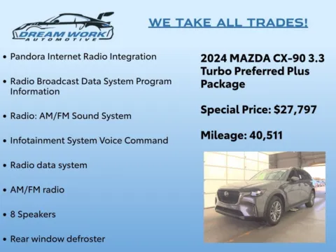 Photos of 2024 Mazda CX-90 3.3 Turbo Preferred Plus for sale in Charlotte, NC at Dream Work Automotive