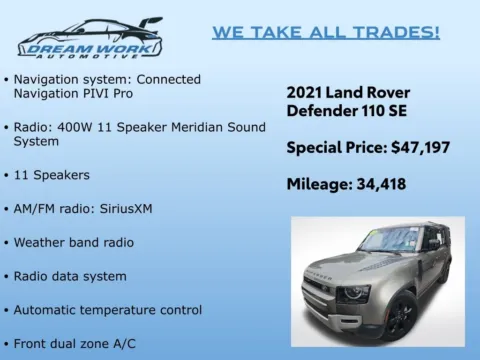 Photos of 2021 Land Rover Defender 110 SE for sale in Charlotte, NC at Dream Work Automotive
