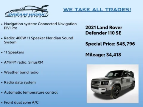 Photos of 2021 Land Rover Defender 110 SE for sale in Charlotte, NC at Dream Work Automotive