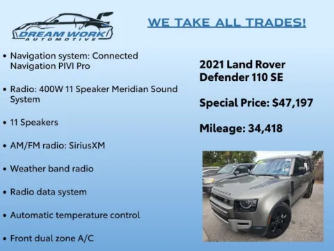 Photos of 2021 Land Rover Defender 110 SE for sale in Charlotte, NC at Dream Work Automotive