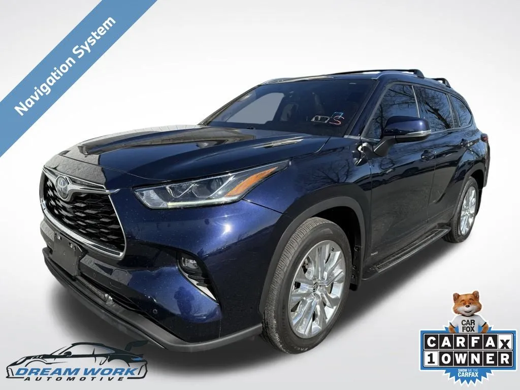 Blue 2023 Toyota Highlander Hybrid Limited for sale in Charlotte, NC
