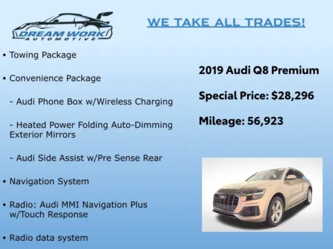 Photos of 2019 Audi Q8 3.0T Premium for sale in Charlotte, NC at Dream Work Automotive