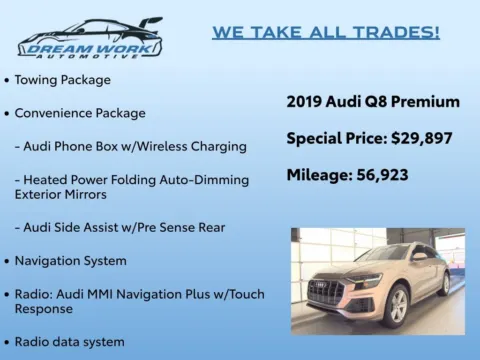 Photos of 2019 Audi Q8 3.0T Premium for sale in Charlotte, NC at Dream Work Automotive