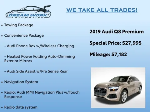 Photos of 2019 Audi Q8 3.0T Premium for sale in Charlotte, NC at Dream Work Automotive