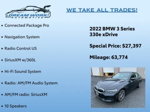 Photos of 2022 BMW 3 Series 330e xDrive for sale in Charlotte, NC at Dream Work Automotive