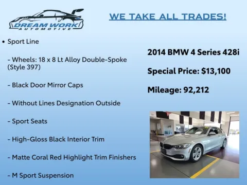 Photos of 2014 BMW 4 Series 428i for sale in Charlotte, NC at Dream Work Automotive
