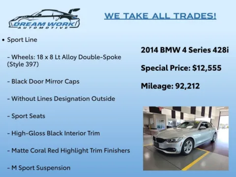 Photos of 2014 BMW 4 Series 428i for sale in Charlotte, NC at Dream Work Automotive
